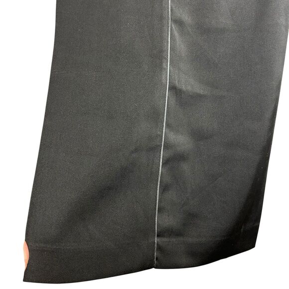 NEW Lane Bryant Wide Leg Pants Trousers Black Size 22 Satin Micro Stripe Dressy - Picture 5 of 10